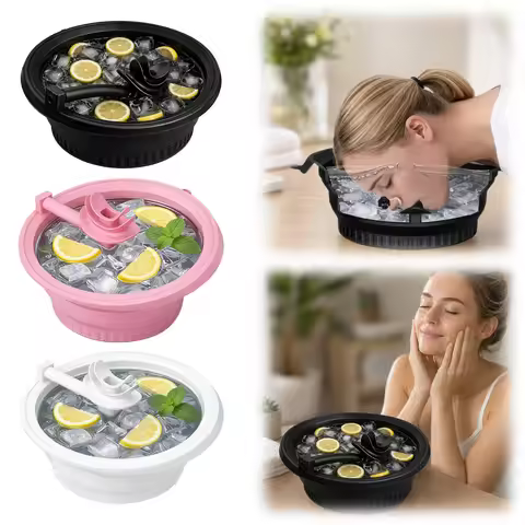 Generisch Foldable Ice Cube for Face 2026 Upgraded Face Ice Bath Bowl Silicone Bowl for Face Ice Bat