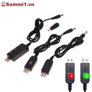 ZK DC 5V to 12V USB Boost Converter Cable for WiFi Router Modem Fan 5.5x2.1mm Powerbank VN