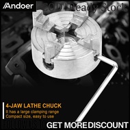 Andoer-Z011a Zinc Alloy 4 Jaw Chuck Clamp Size ขนาดกะทัดรัดง่ายใช้งานเครื่องกลึง Mini Metal Mini