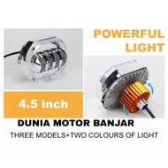 BJM Biled Projector Headlight Daymaker Projector Mode Biled 4 LED 8D Plus Shroud 4.5 inch