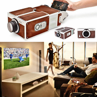 COD Proyektor mini Portable Led hp mini Home / Alat pembesar layar hp hanphone untuk nonton 2.0