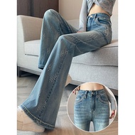 Flashing Diamond Flashing Jeans Women Autumn New Style Small Man Popular Hot-selling Gypsophila Euro