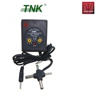 TNK Universal AC/DC Adapter 500mA / - Polarity, Output 1.5V, 3V, 4.5V, 6V, 7.5V, 9V 12V - ADPATN-500