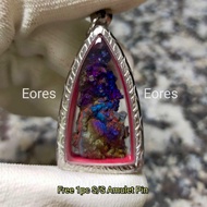 Colorful Leklai Pendant 彩色力泥吊坠 Leklai Amulet 马来西亚力泥 100% Natural Leklai