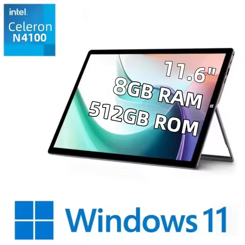 Windows 11 PAD1162 11.6" Tablet Celeron N4100 8GB RAM 512GB ROM 1920 x 1080 IPS HDMI Type-C 2 x USB 