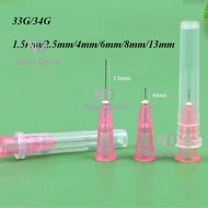 34G 1.5mm 34G 2.5mm 34G 4mm beauty needle individual 100pcs 50pcs 10pcs