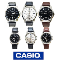 นาฬิกาข้อมือแฟชั่น นาฬิกาcasio สายหนัง แสดงวันที่ สีน้ำตาล คาสิโอ้ผู้ชายและผู้หญิง นาฬิกาคู่รัก RC640