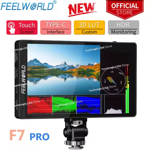 FEELWORLD 7 Inch F7 PRO Touch Screen3D LUT DSLR Camera Field Director AC Monitor 4K 60Hz HD with F97