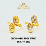 MYDORA Cincin Ombak Rindu Jaring (5G) l EMAS 916/22K