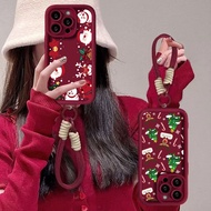 Christmas Santa Claus Case For VIVO Y04 Y16 Y19 Y28 Y29 Y400 Y12S Y19S Y36 Y11 Y12 Y15 Y17 Y15SY20i 