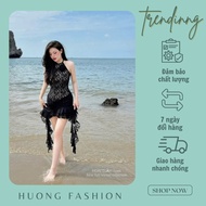 Huong fashion body-hugging lace dress