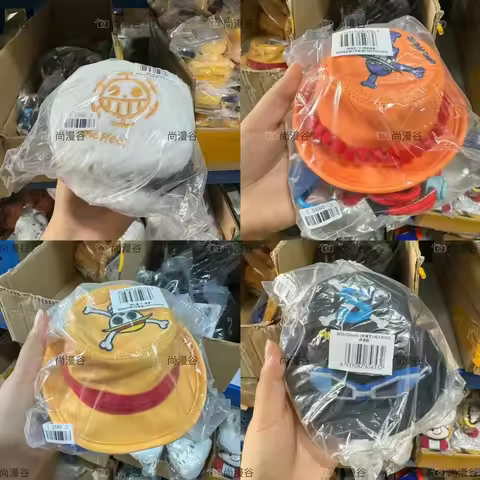 Anime One Piece Shoulder Bag Creative Hat Series Portable Crossbody Bags Monkey D Luffy Dopamine Ani