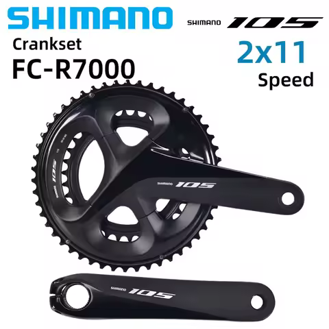 Shimano 105 R7000 2x11 Speed Crankset HOLLOWTECH II 22V FC-R7000 170MM 175MM 50-34T for Road Bike Bi