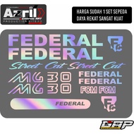 Federal CUTTING Bicycle Sticker, Federal streetcut mg 30