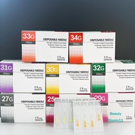 100PCS Needles 30G 31G 32G Small Needle With Glue Cap Micro Needle