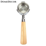 DomeDecor 51mm cà phê bottomless portafilter gỗ xử lý cho Delonghi dexa ec680 ec685 thay thế bộ lọc