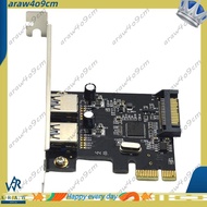 [Promote A4]PCIE Expansion Card PCI-E to 2-Port USB3.0 5Gbps Convert Card Riser for Win7/8/9/10/Linu