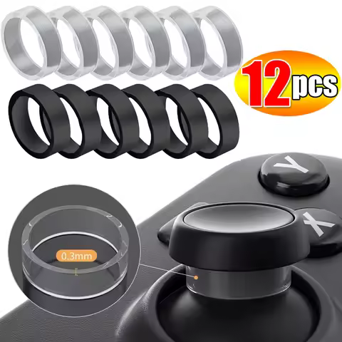 1-12Pcs Silicone Game Joystick Protector Ring Elastic Rocker Rings Cover For PS5 PS4 Steam Deck Xbox