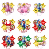 Super Mario Brothers Foil Balloon Luigi Character Balloon Princess Peach Balloon Party Decoration