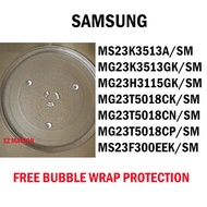 Samsung Compatible 23L Microwave Glass Plate Tray MS23F300EEK/SM MS23K3513A/SM MG23K3513GK/SM MG23H3