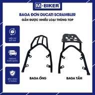 Baga Ducati Scrambler tube, Baga mounted on genuine Ducati Scrambler side box M-Biker