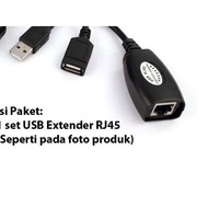 Usb Extension Extender Extender Adapter RJ45 Cable Extension 45mtr LAN Cable
