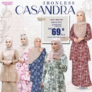 [Batch 3] Baju Kurung Casandra Kurung Ironless Anggun Cotton Collection