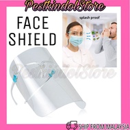 Transparent Face Shield with Glasses Cover Protector Face Shield Pelindung Muka 防护面罩