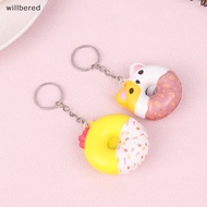 willbered Donut Vent Pendant PU Slow Rebound Animal Deion Vent Toy Sponge Pendant Keychain Squishy Stress Reliever Toys new