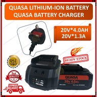 QUASA LITHIUM-ION BATTERY 20V*4.0AH / QUASA BATTERY CHARGER 1.3A