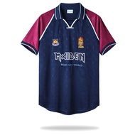 1999-2001 West Ham x Iron Maiden Home Vintage football jersey outdoor sports suit casual men