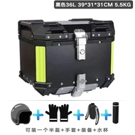 Buywin Aluminum Alloy Motorcycle Tail Box Quick Release round Corner 43/50L 65L Delivery Box for Var