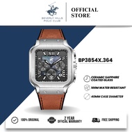 Beverly Hills Polo Club BHPC Jam Tangan Lelaki Men's Leather Quartz Watch BP3854X