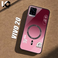 HP Casing VIVO V20 Softcase VIVO V2025 V2024 Glossy Case Shiny Glass Casing Protective Mobile Phone 