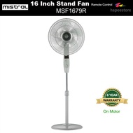 Mistral 16 Inch Stand Fan With Remote Control - MSF1679R (Local Warranty)