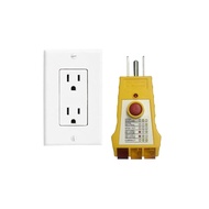 Outlet Tester with GFCI Check - Grounding & Receptacle Circuit Tester, Electric Outlet Tester Plug i