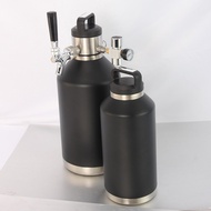 304 Stainless Steel 2L Double-Layer Vacuum Cold-Keeping Outdoor Wine Kettle Set Bar Desktop Wine keg