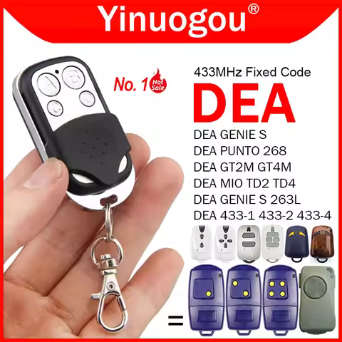 DEA GT2M GT4M MIO TD2 TD4 433-1 433-2 433-4 GENIE S 263L PUNTO 268 Garage Door Remote Control Duplic