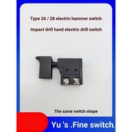 B. b. 26 Electric Hammer Switch Suitable for 28 Dual-Use Light Hammer Accessories Cutting Machine Bo