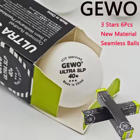GEWO ULTRA SLP Seamless Table Tennis Balls 3Stars New Material 40+ Durable Ping Pong Ball For Traini