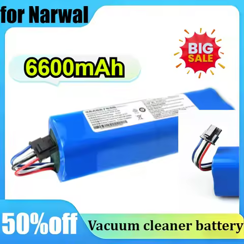 14.4V/14.8V 5200mAh 6600mAh for Narwal J3 J4 YJCC012 YJCC015 Robot Vacuum Cleaner Rechargeable Li-io