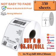 Waterproof A6 100*150mm Thermal Label Sticker Thermal Printer Label Airway Bill Sticker AWB Label