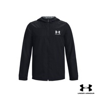 Under Armour UA Boys Sportstyle Windbreaker อันเดอร์ อาร์เมอร์ เสื้อออกกำลังกาย สำหรับเด็กผู้ชาย