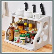 Condiment bottle rack, Kitchen storage rack, Kitchen organizer, Seasoning bottle rack, rak dapur, ra