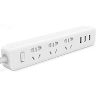 3-plug Power Strip With 3 USB Port 2A
