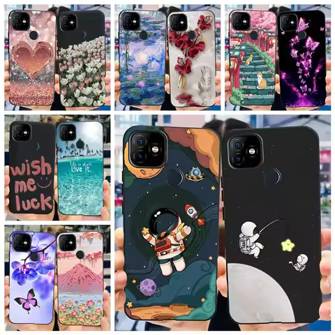 For ITEL Vision 1 Plus Case Cute Astronaut Butterfly Slim Soft Silicone Phone Cover For ITEL Vision 