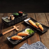 KiRim Hariyangsama--- 8-inch ceramic sushi plate japanese sushi snack plate ceramic long serving pla
