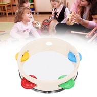 Hand Held Tambourine Drum  Beech Drums for Kids Adults Entertainment