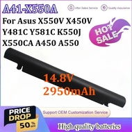 14.8V 2950mAh A41-X550A Battery for Asus A41 X450 X550A X550B X550 X550V X450C X550CA A450 X550C A55