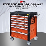 Toolbox Trolly Kabinet 7 Drawer 352pcs Tool Box Roller WOIRX TOOL